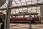 An old tram is displayed at the official opening of Basarab suspended passage, July 18th, 2011, Bucharest